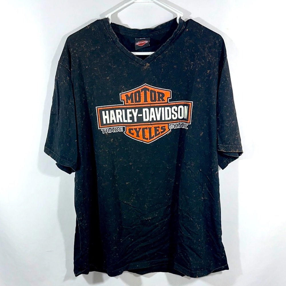 Harley Davidson T Shirt Aruba V Neck Size 2XL